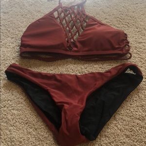 Burnt orange bikini from boutique